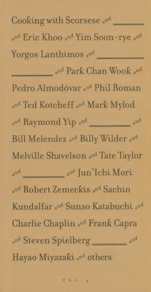 Cooking with Scorsese and Others: The Collection Vol.4