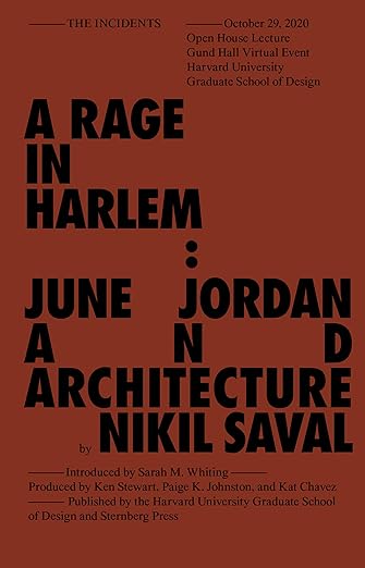 Nikil Saval: A Rage in Harlem - June Jordan and Architecture