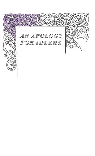 Robert Louis Stevenson: An Apology for Idlers