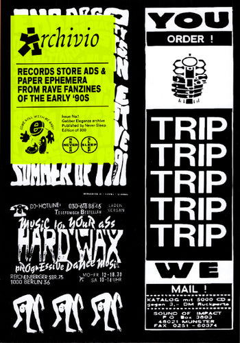 Archivio #1: Record Store Ads And Paper Ephemera From Rave Fanzines Of The Early 90s